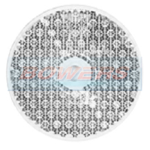 White/Clear 60mm Round Screw On Front Reflector